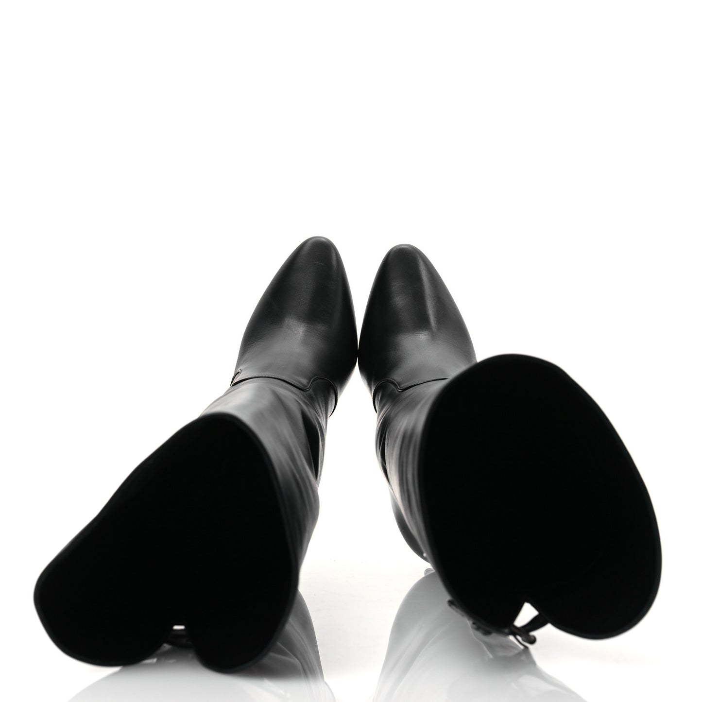 Lambskin Koller 110 Tall Boots 36.5 Black