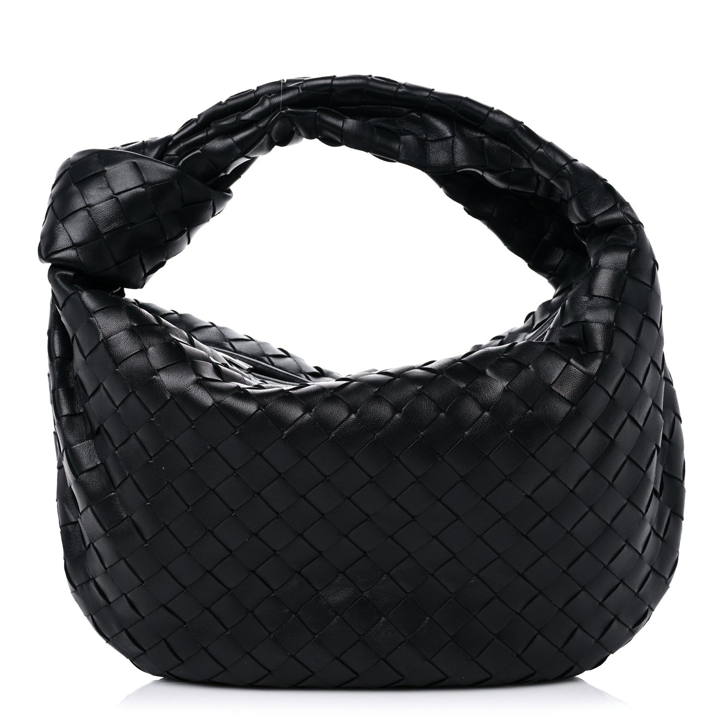 Nappa Intrecciato Teen Jodie Hobo Black