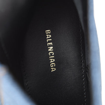 Balenciaga Denim BB Pointy Toe Ankle Booties 35.5 Light Bleu 8 of 9