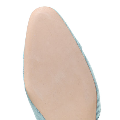 Chanel Denim Cap Toe CC Slingback Flats 36 Blue 8 of 12