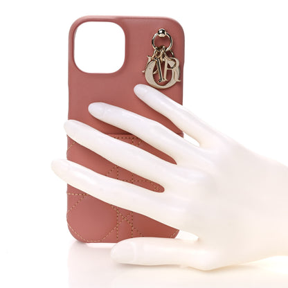 Christian Dior Lambskin Cannage Lady Dior iPhone 13 Pro Case Pink 2 of 5