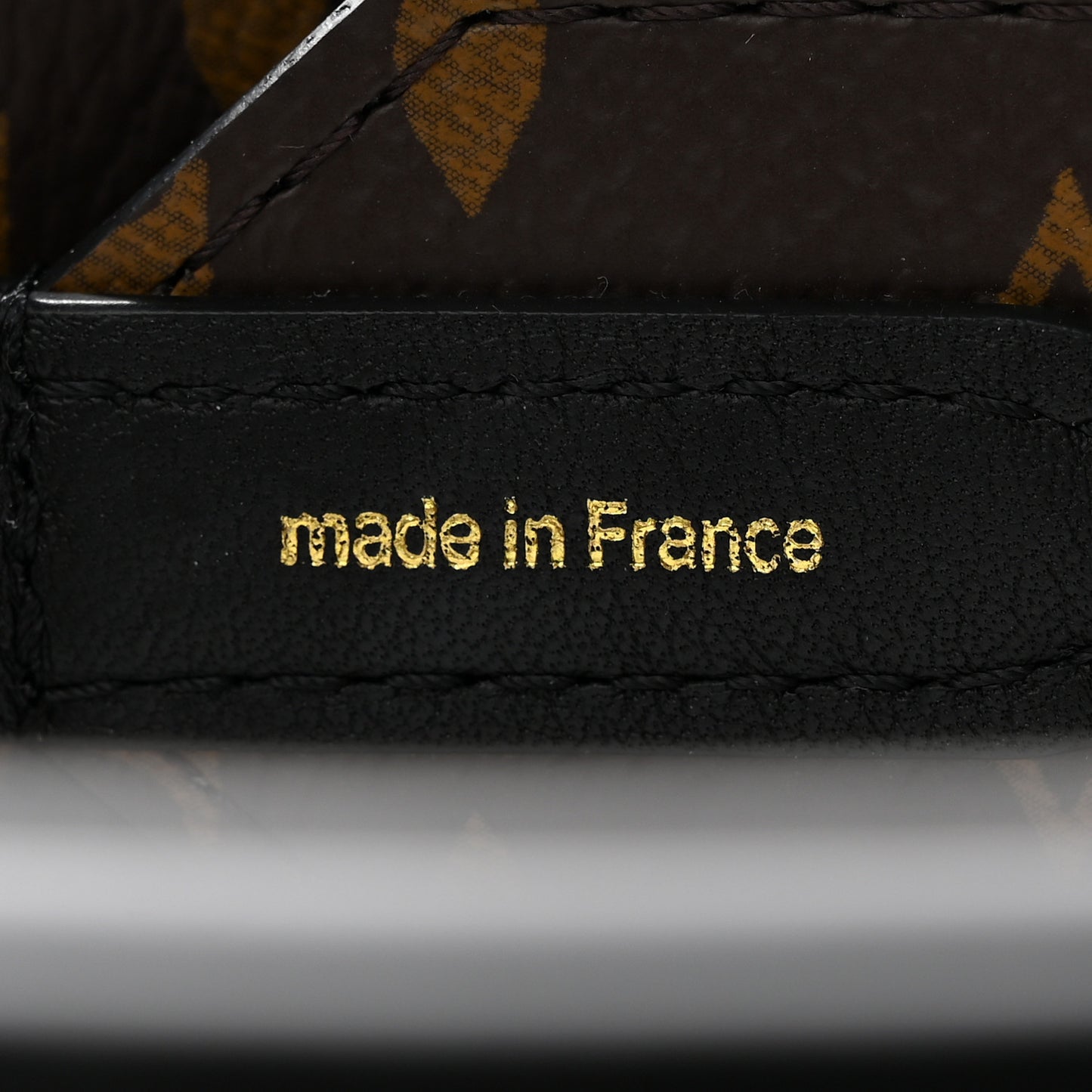 Monogram Letter Bandouliere Shoulder Strap Black