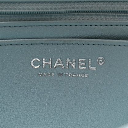 Chanel Perforated Lambskin Quilted Mini Rectangular Flap Light Blue Light Purple White 6 of 12