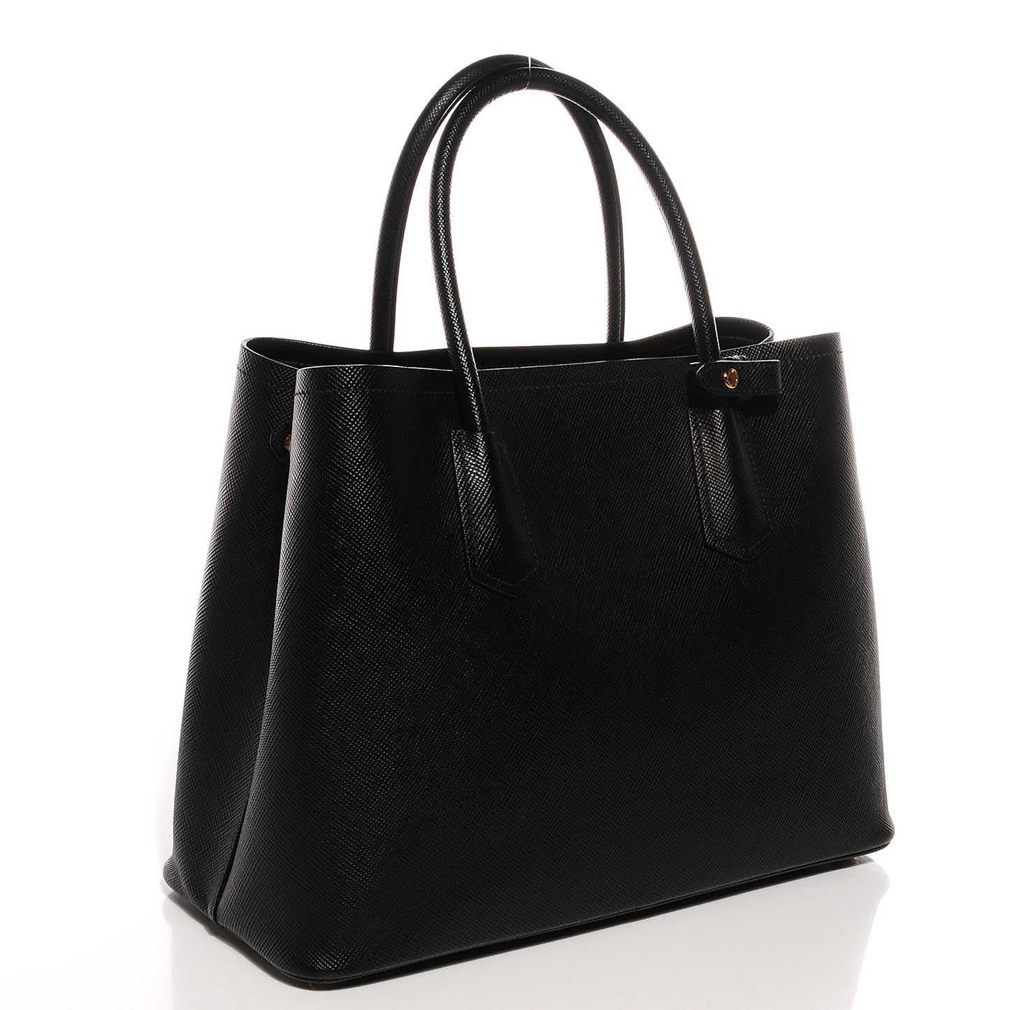 Saffiano Cuir Small Double Bag Nero Black