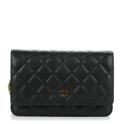 Chanel Caviar Quilted Wallet On Chain WOC Black 1 of 8