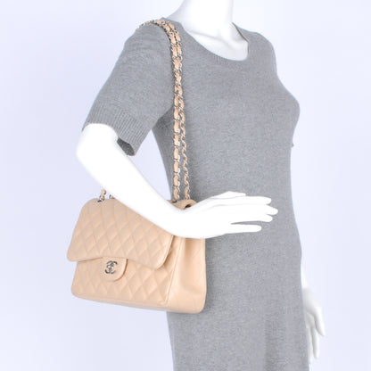 Chanel Lambskin Jumbo Double Flap Beige Clair 2 of 8