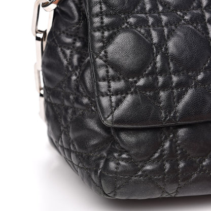 Christian Dior Lambskin Cannage New Lock Flap Black 12 of 16