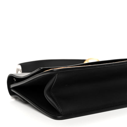 Fendi Vitello Century Velvet F is Fendi FF Kan I Shoulder Bag Black Tobacco 9 of 11