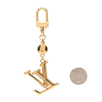 Louis Vuitton LV Facettes Bag Charm Key Holder Gold 2 of 5