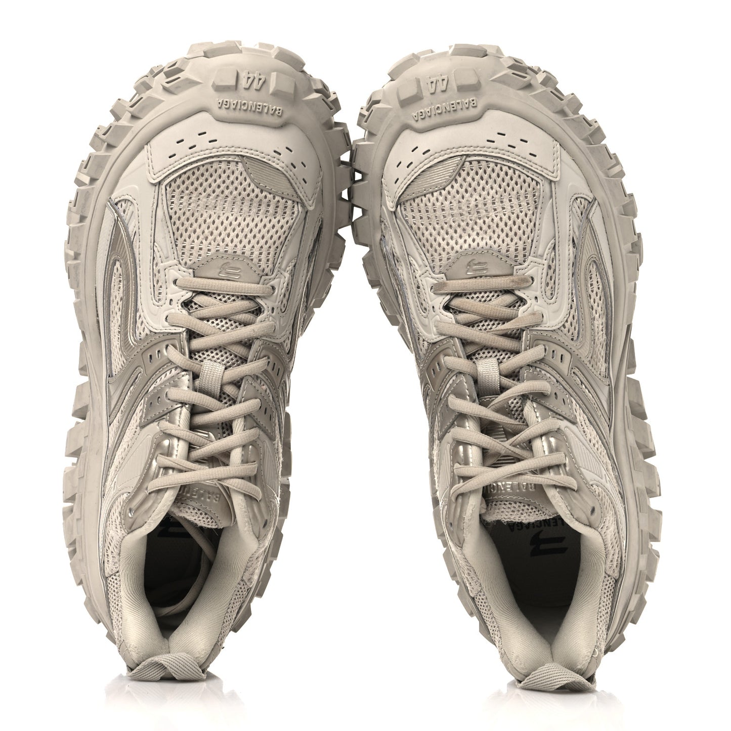 Rubber Mesh Mens Defender Sneakers 44 Monocolor Beige