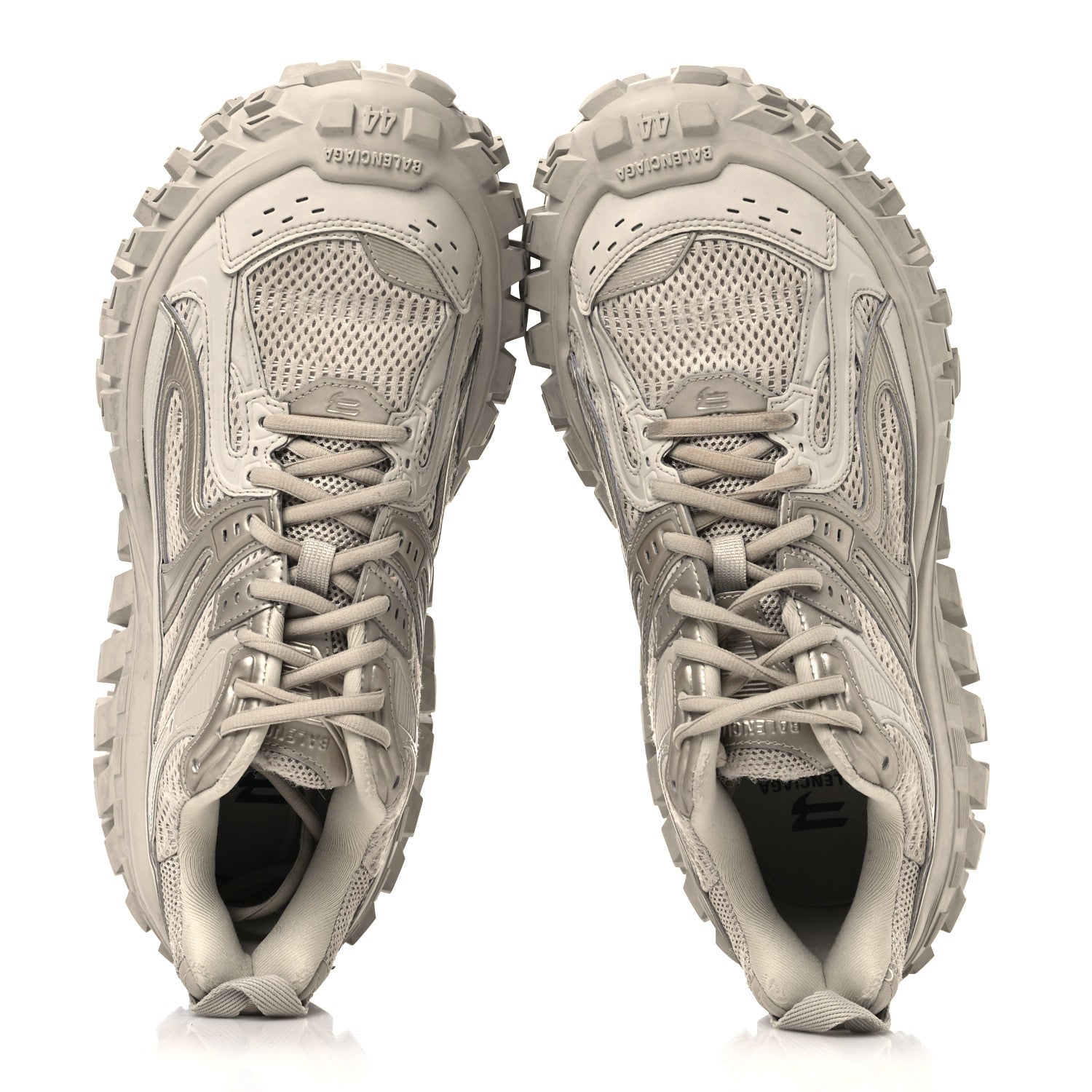 Balenciaga Rubber Mesh Mens Defender Sneakers 44 Monocolor Beige 2 of 9