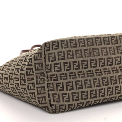 Fendi Zucchino Shopping Tote Tobacco Brown 8 of 9