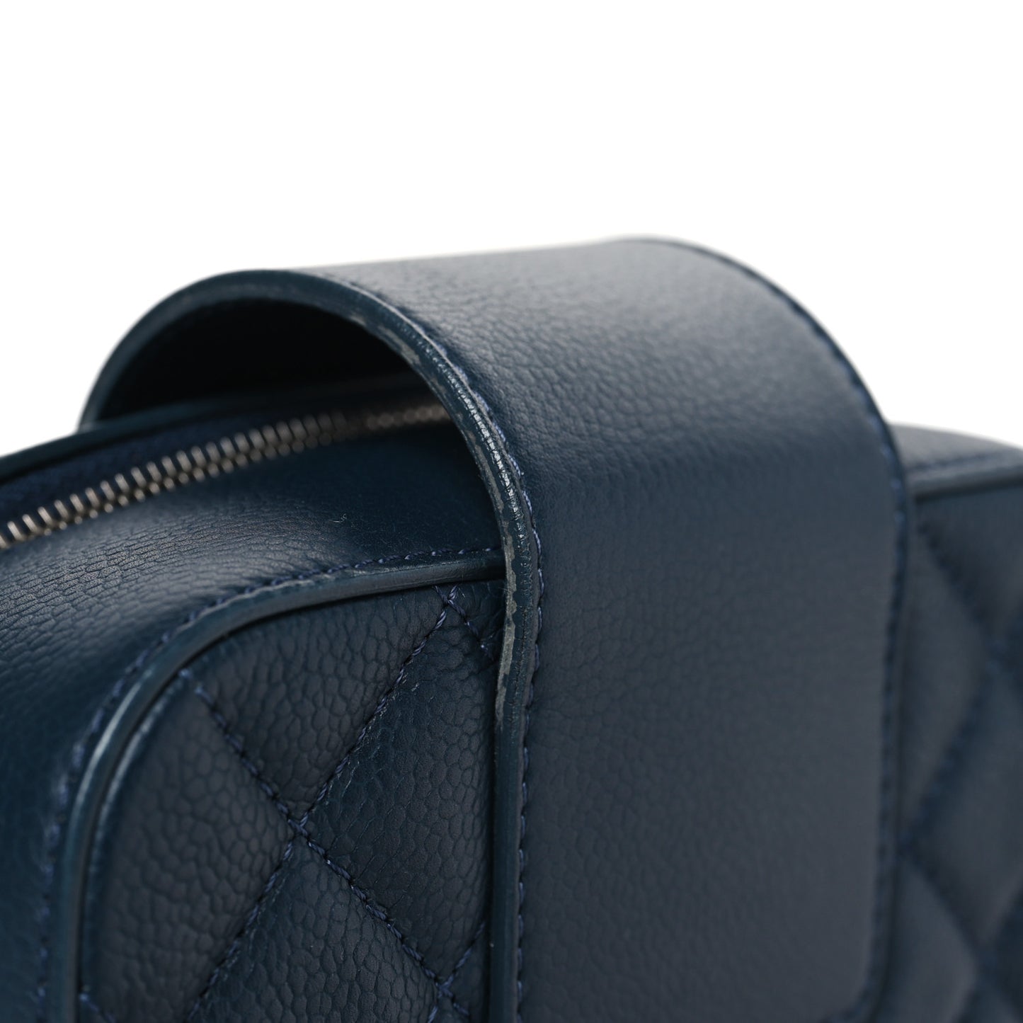 Caviar Mini Camera Case Bag Navy Blue