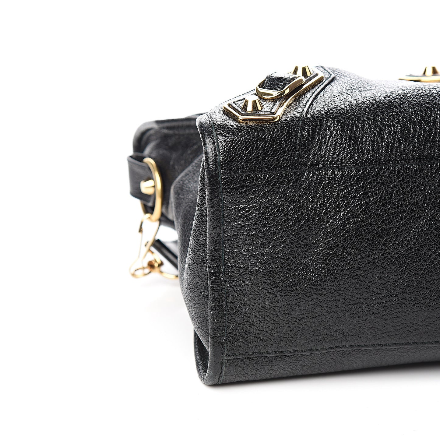 Chevre Gold Metallic Edge Hardware City Black