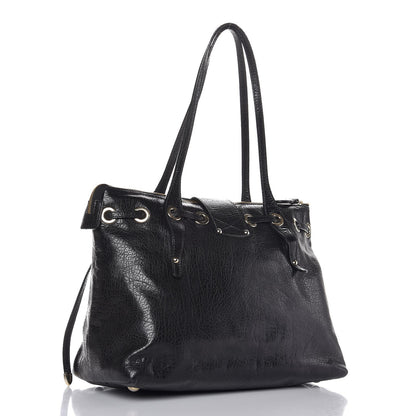 Jimmy Choo Pebbled Calfskin Small Rhea Black 3 of 8