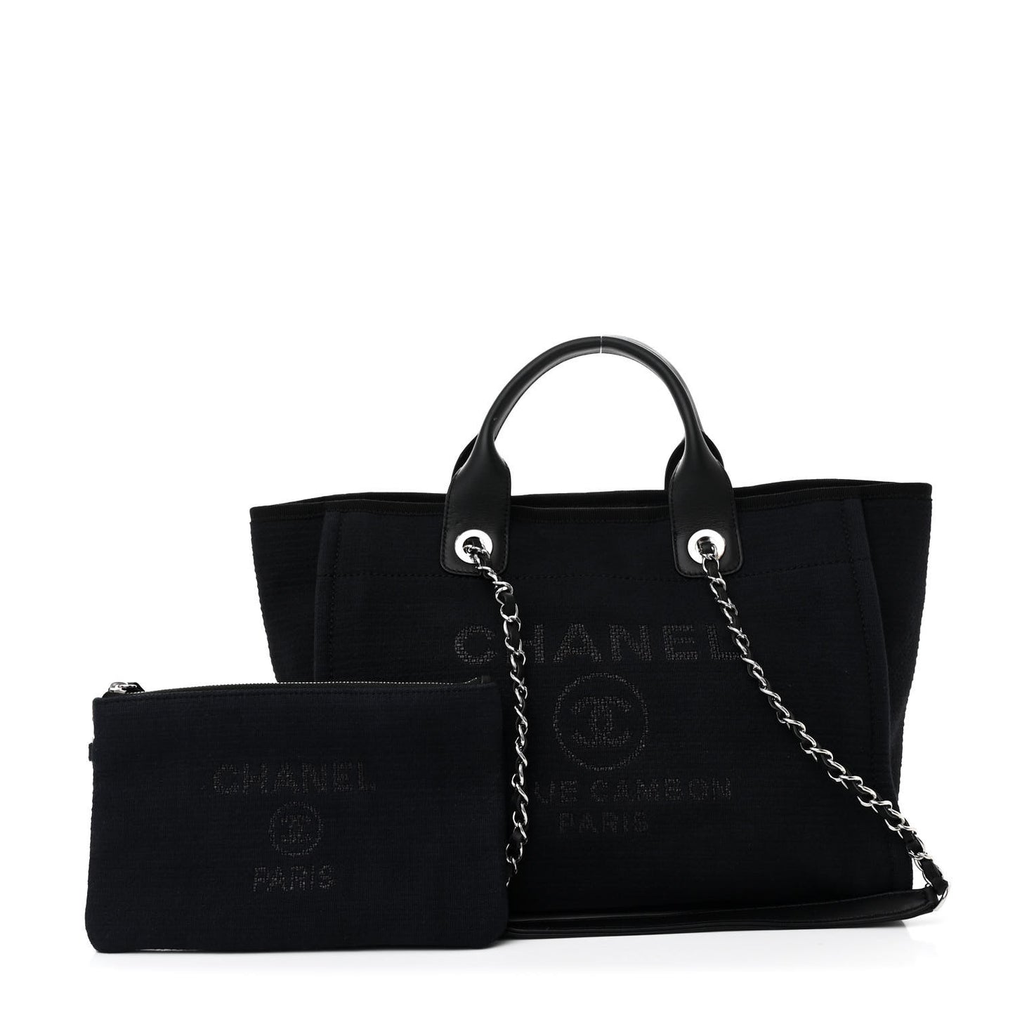 Mixed Fibers Small Deauville Tote Black