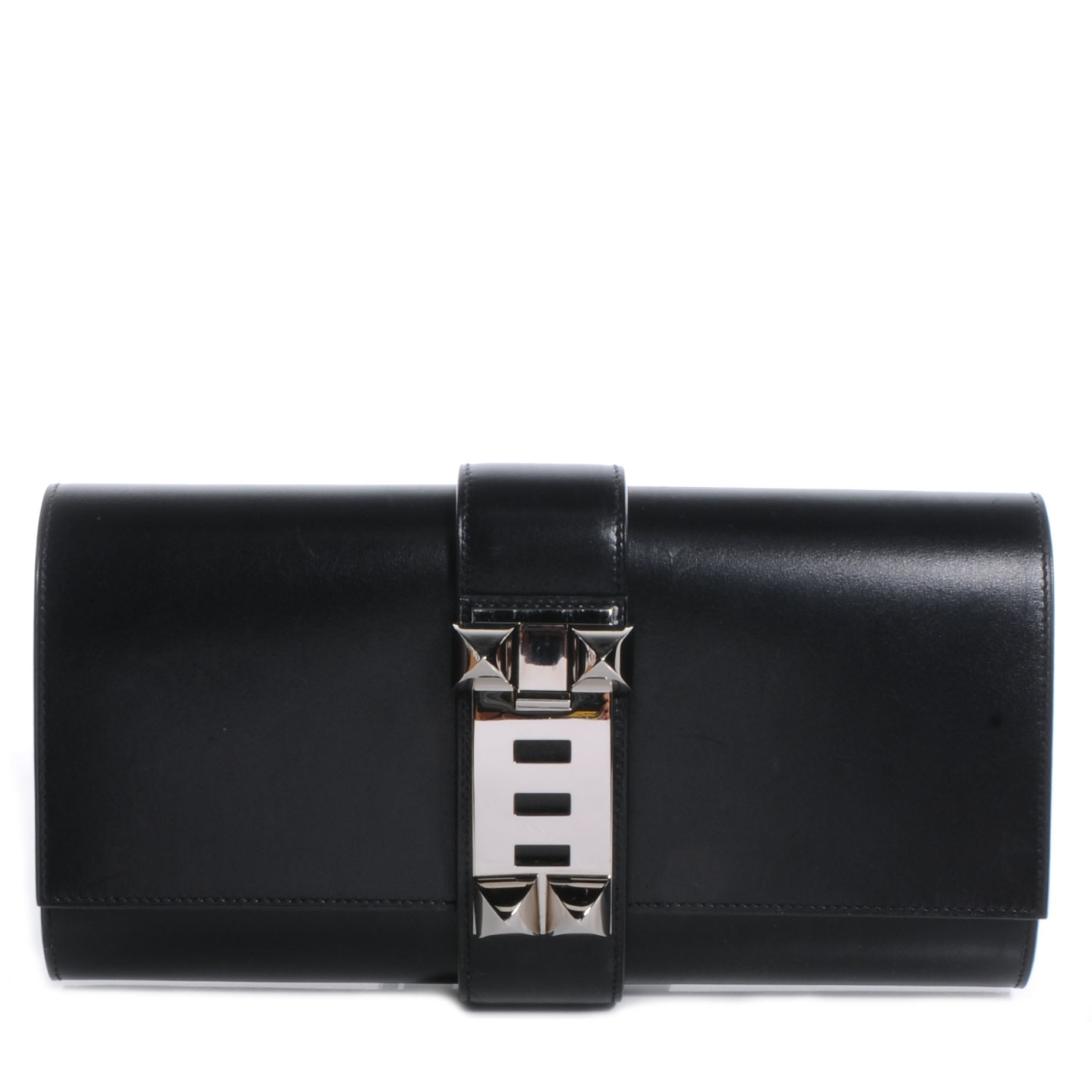Hermes Box Medor 29 Clutch Black 1 of 7