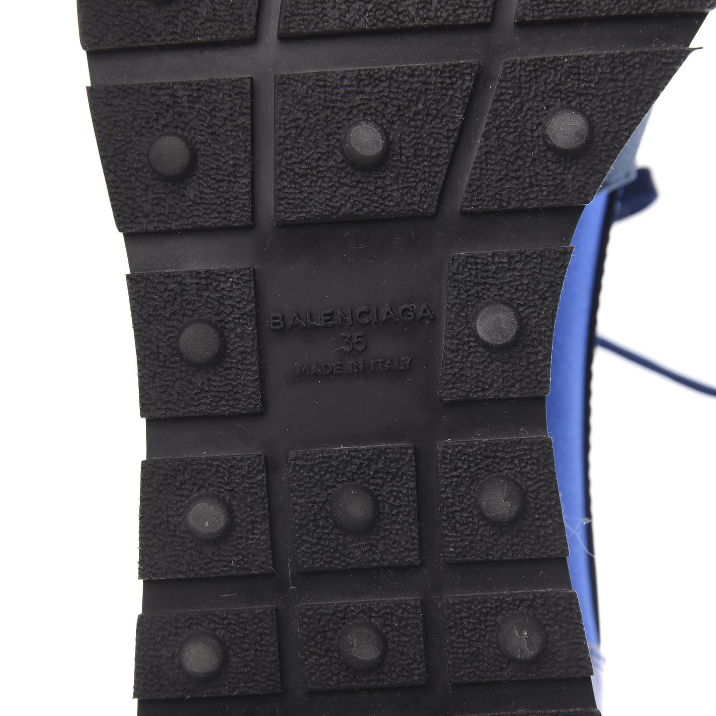 Metallic Patent Neoprene Mesh Womens Race Runner Sneakers 35 Bleu Black