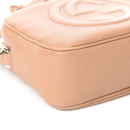 Gucci Pebbled Calfskin Small Soho Disco Bag Rose Beige 8 of 10