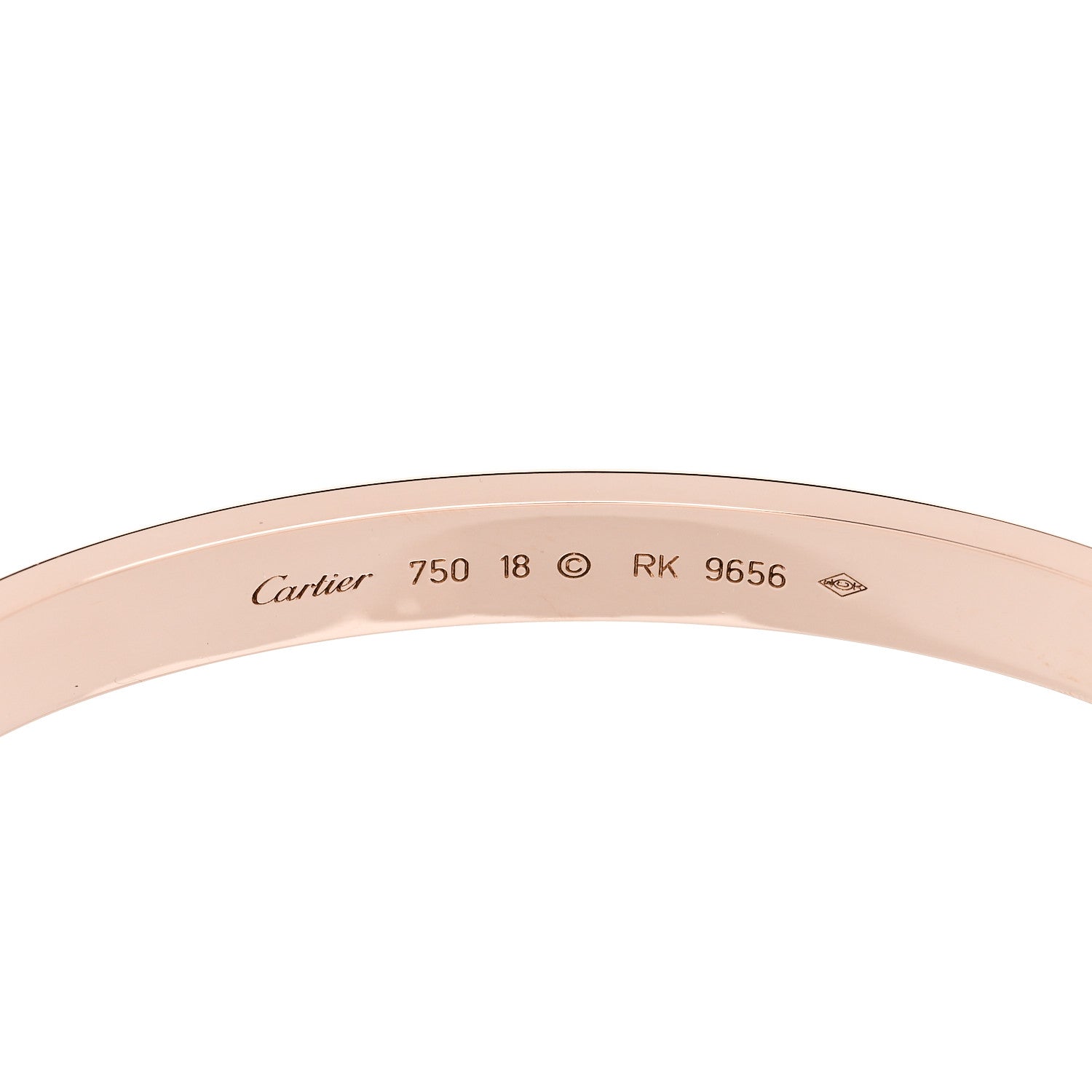 Cartier 18K Pink Gold LOVE Bracelet 18 5 of 7