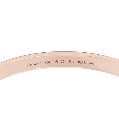 Cartier 18K Pink Gold LOVE Bracelet 18 5 of 7
