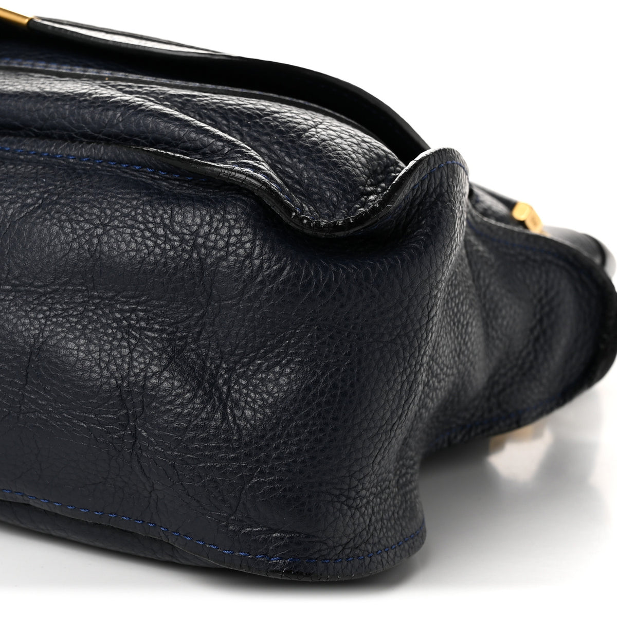 Chloe Calfskin Medium Marcie Satchel Royal Navy 10 of 10