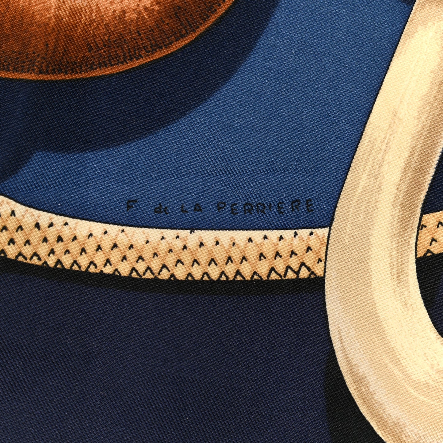 Silk Cannes Et Pommeaux Scarf 90