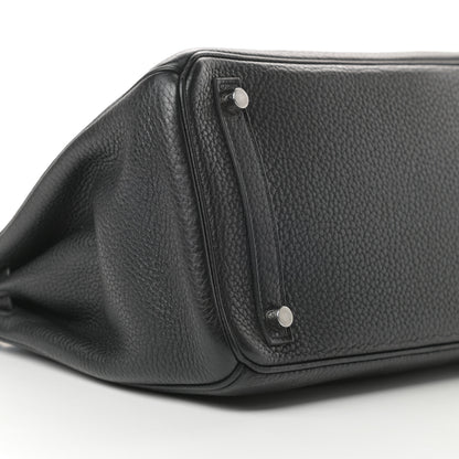 Hermes Taurillon Clemence Birkin 30 Black 9 of 10