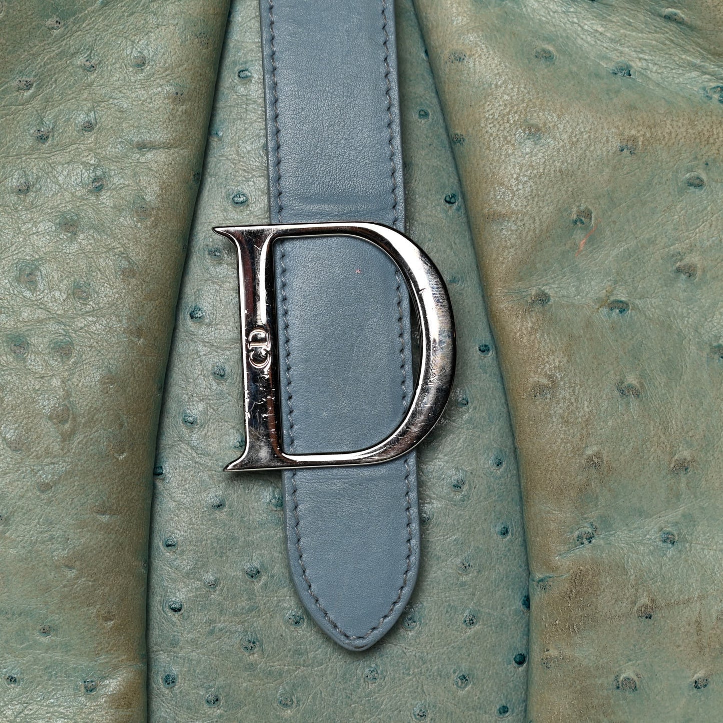 Ostrich Saddle Bowler Blue
