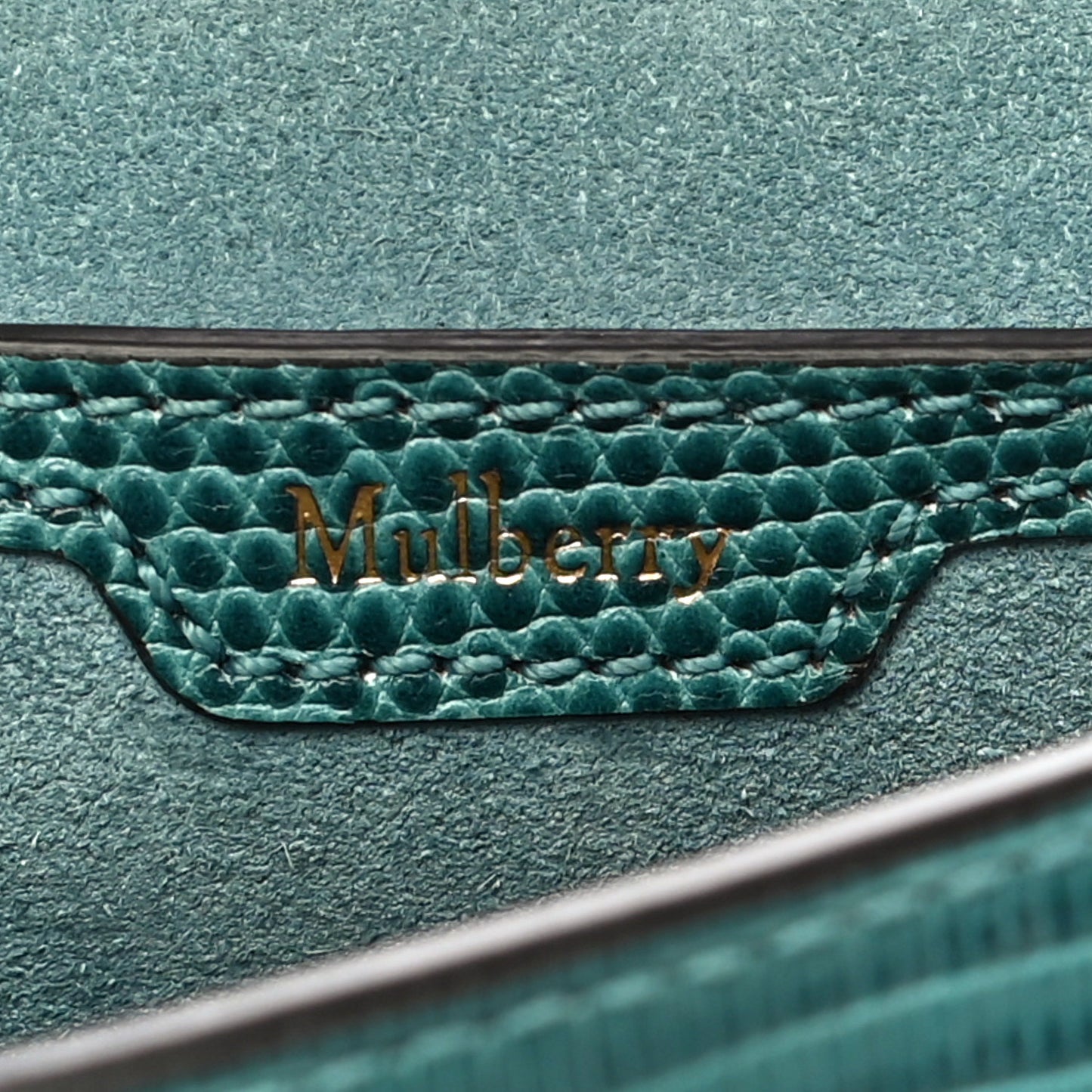Lizard Embossed Calfskin Small Amberley Satchel Frozen
