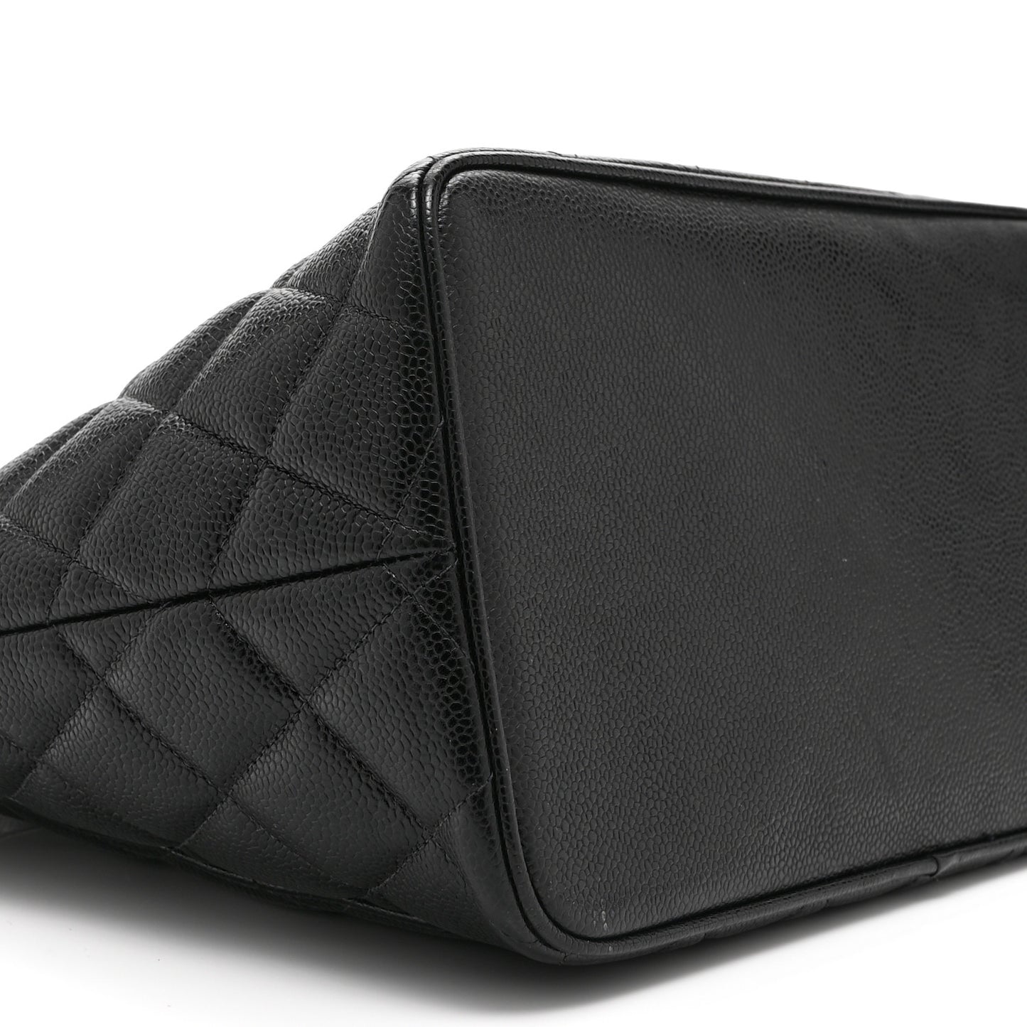 Caviar Quilted Medallion Tote Black