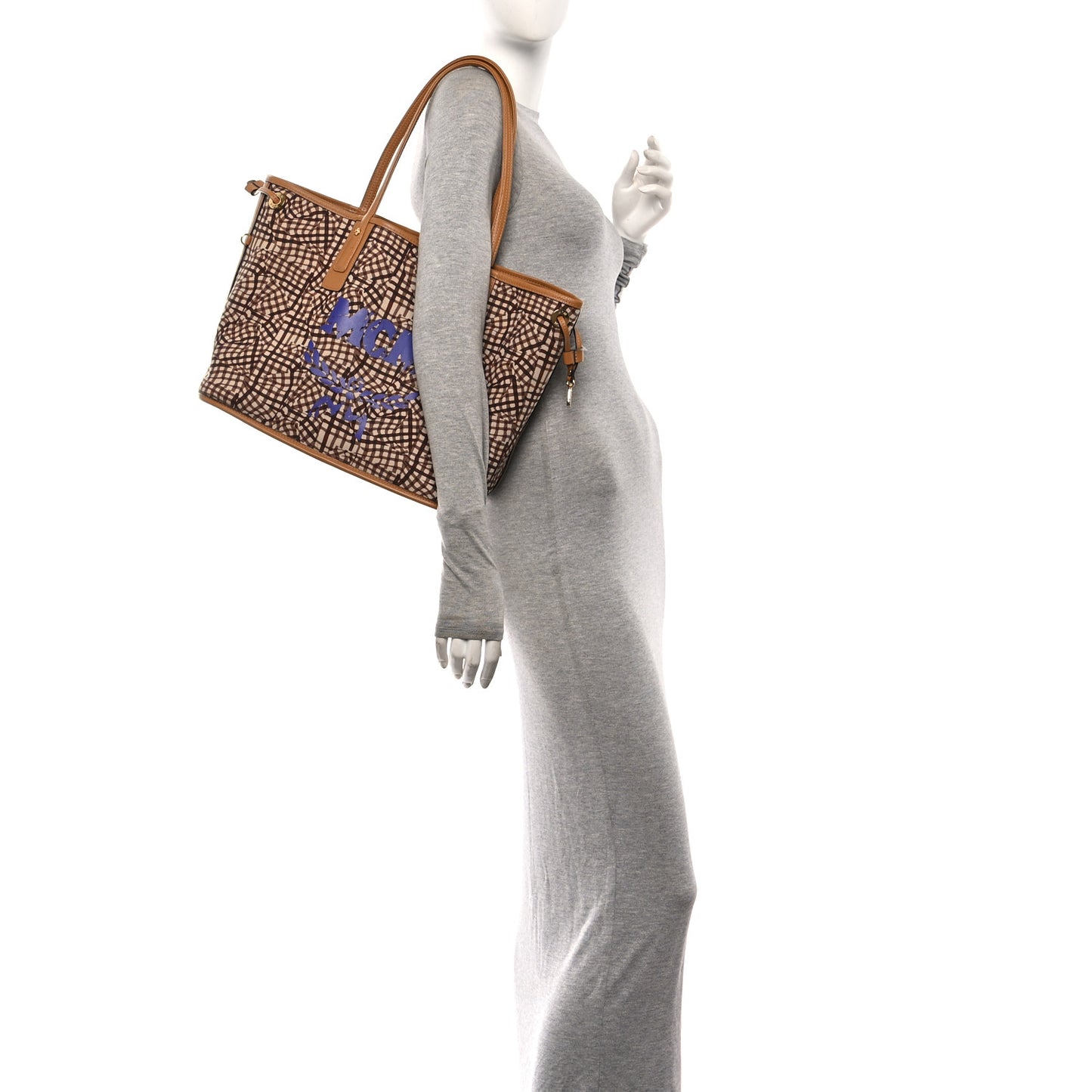 Visetos Medium Liz Reversible Shopper Tote Cognac