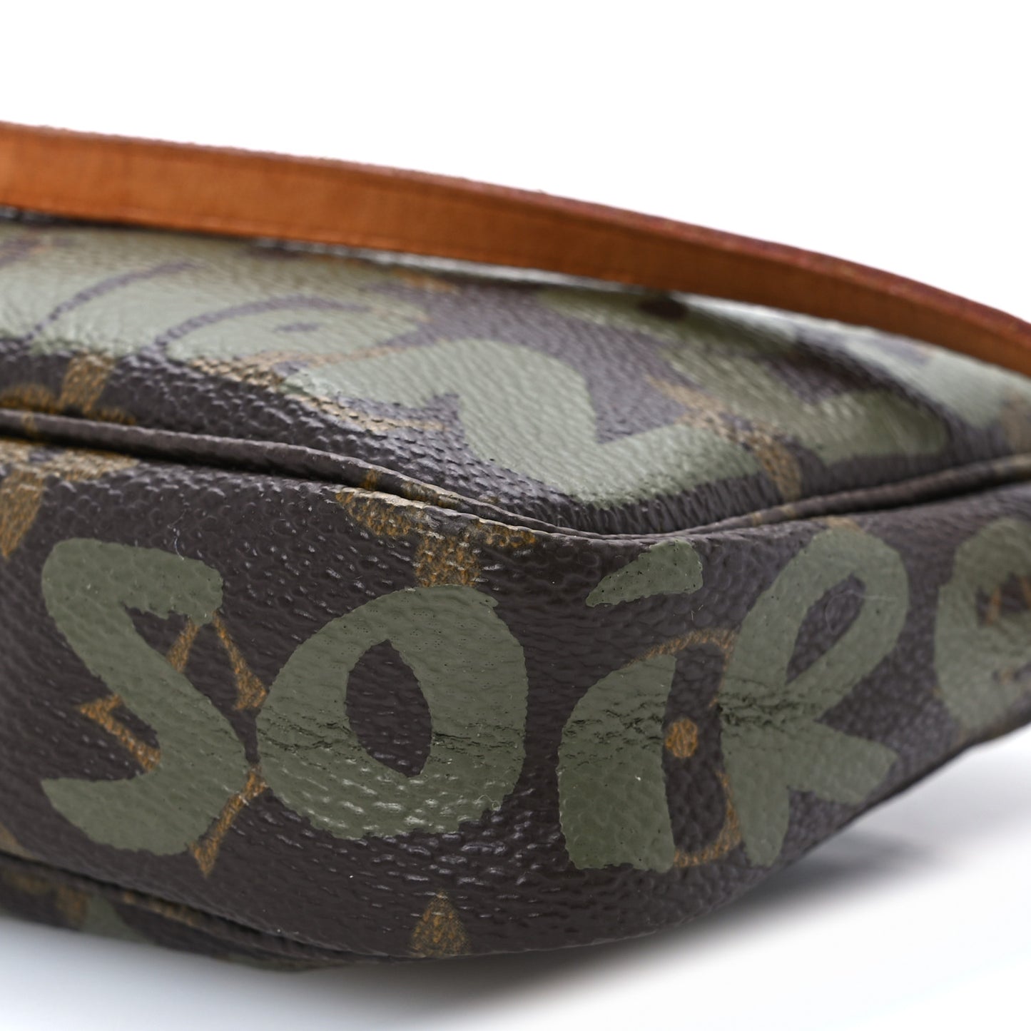Monogram Graffiti Pochette Accessories Kaki