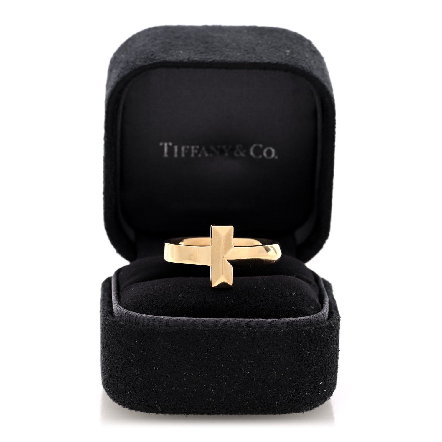 Tiffany 18K Yellow Gold 4.5mm T T1 Wide Ring 62 10 5 of 5