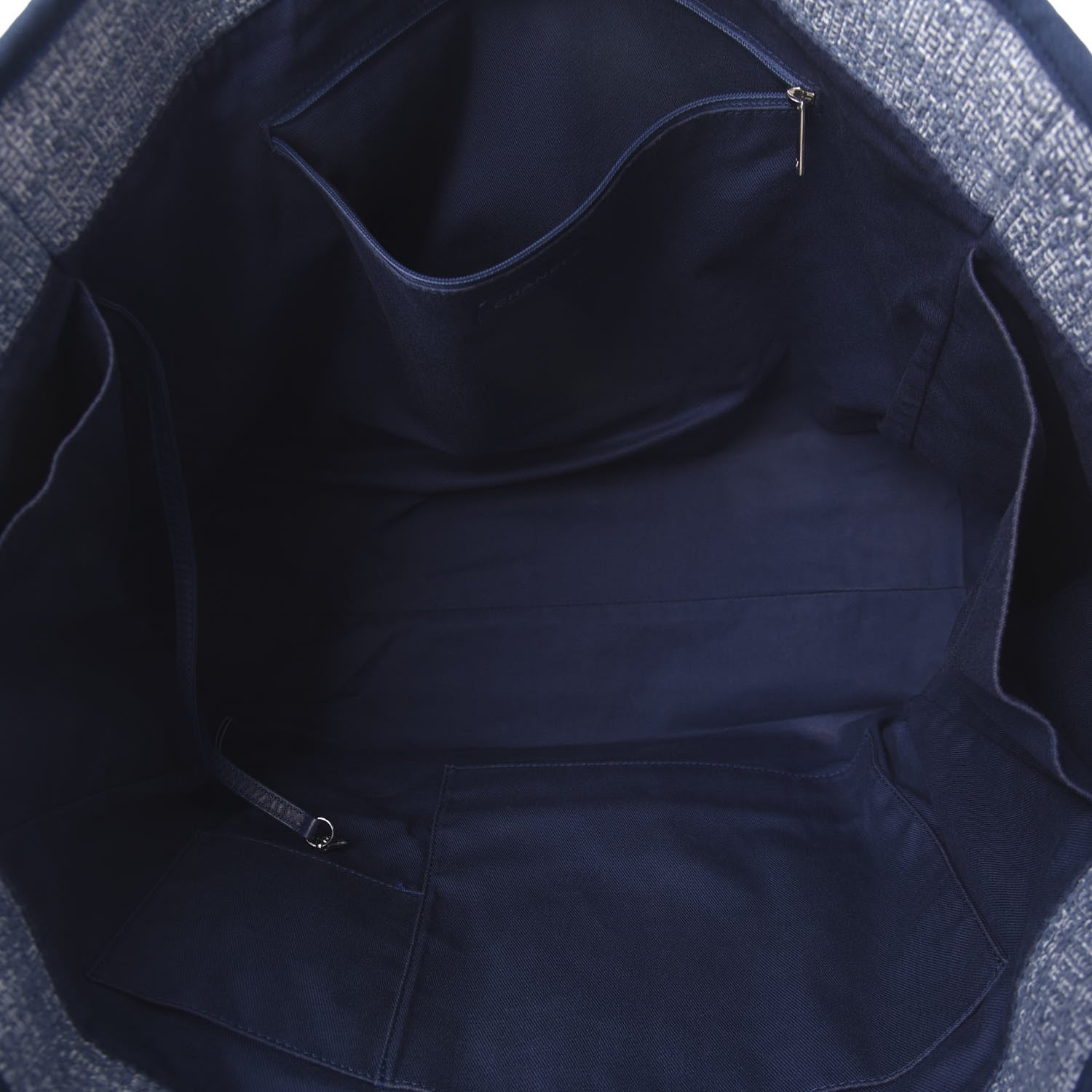 Chanel Canvas Extra Large Deauville Tote Blue 5 of 10