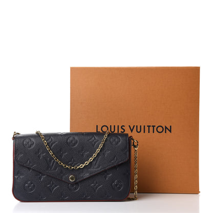 Louis Vuitton Empreinte Pochette Felicie Chain Wallet Marine Rouge 16 of 16