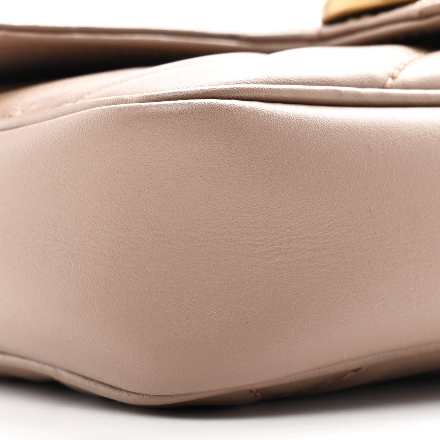 Gucci Calfskin Matelasse Super Mini GG Marmont Shoulder Bag Porcelain Rose 8 of 10