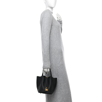 Hermes Taurillon Clemence Picotin Lock 18 PM Black 2 of 12