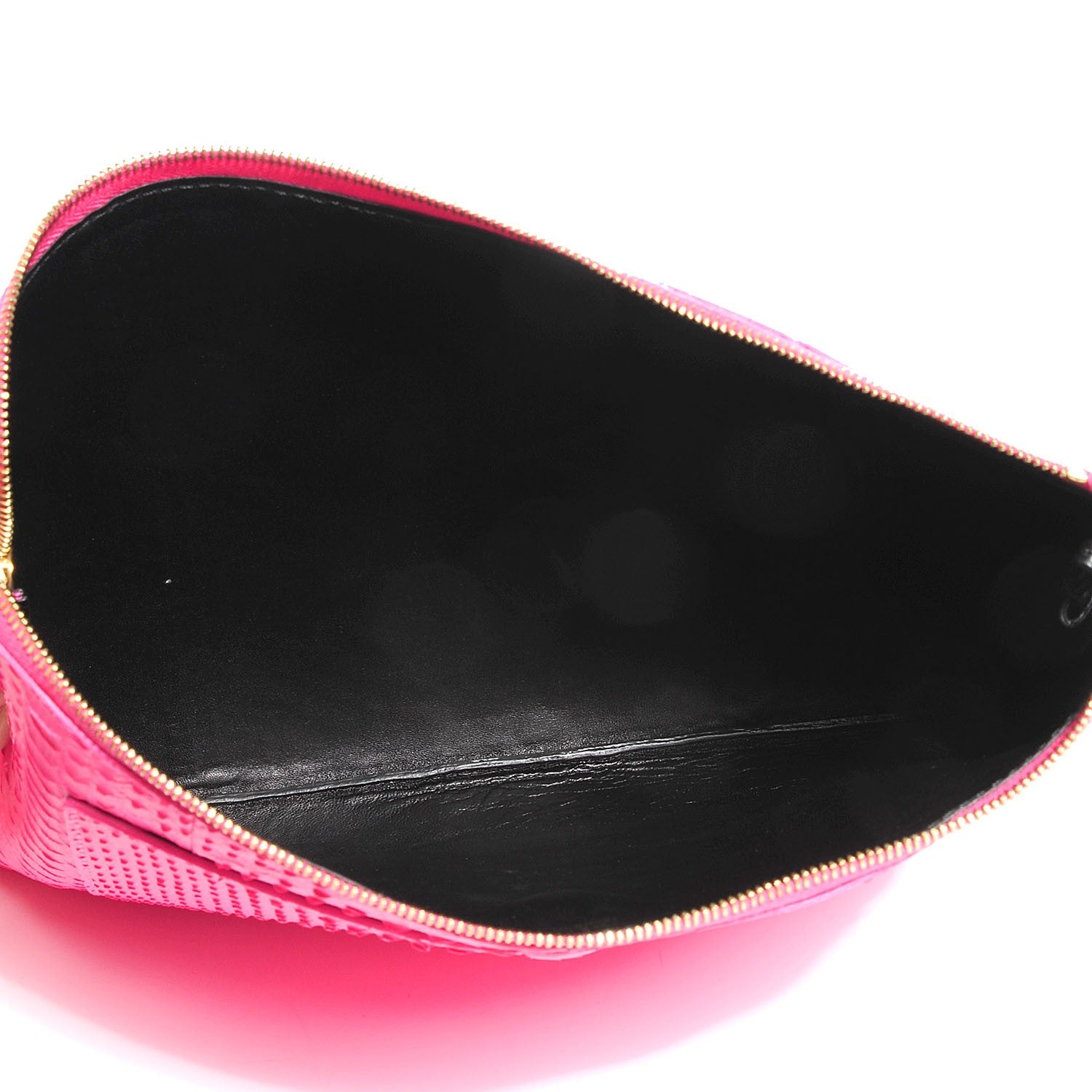 Celine Python Pouch Clutch Fluo Pink 8 of 8
