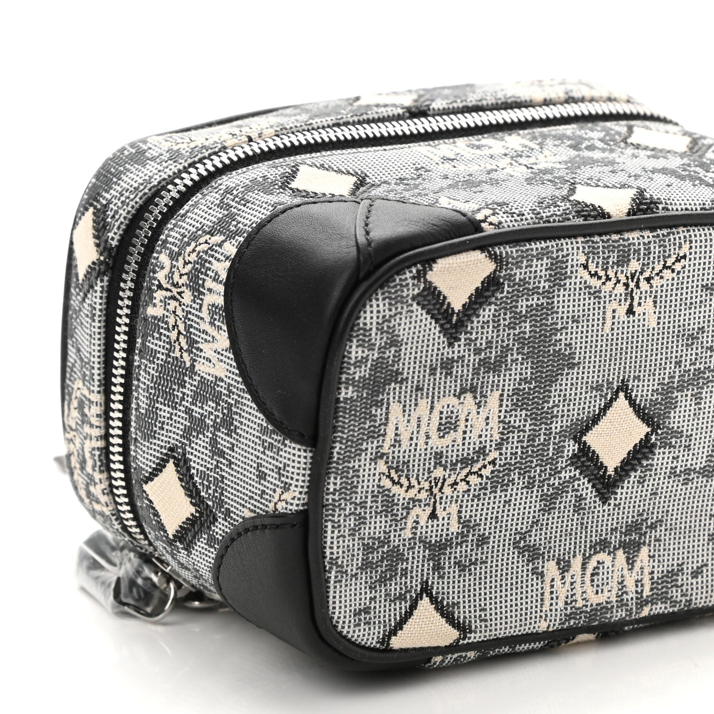 Vintage Jacquard Monogram Rockstar Vanity Case Grey