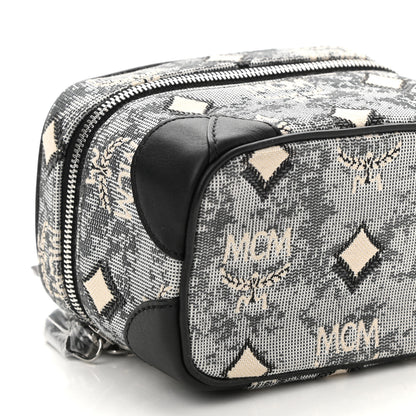 MCM Vintage Jacquard Monogram Rockstar Vanity Case Grey 8 of 9