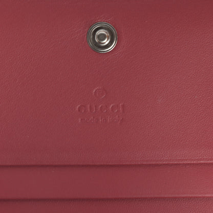 Gucci GG Supreme Monogram Blooms Card Case Beige Multicolor Dry Rose 6 of 7