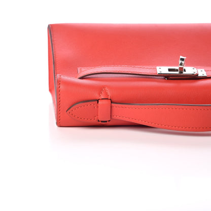 Hermes Swift Kelly Pochette Clutch Rouge Tomate 9 of 26