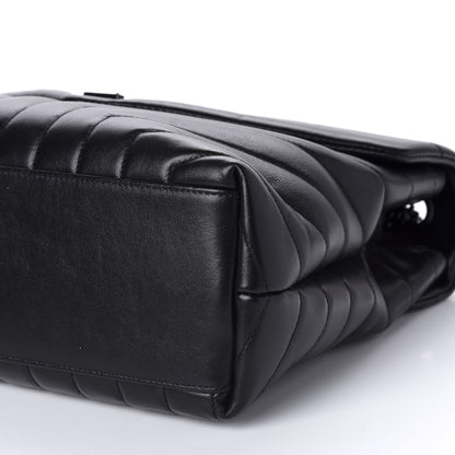 Saint Laurent Calfskin Y Quilted Monogram Medium Loulou Chain Satchel Black 7 of 11