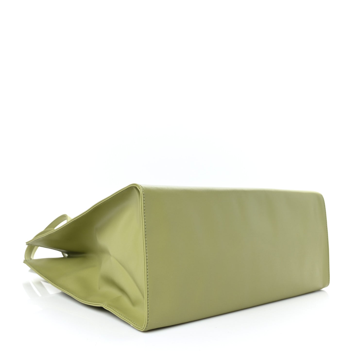 Vegan Leather Large Shopping Bag Drab