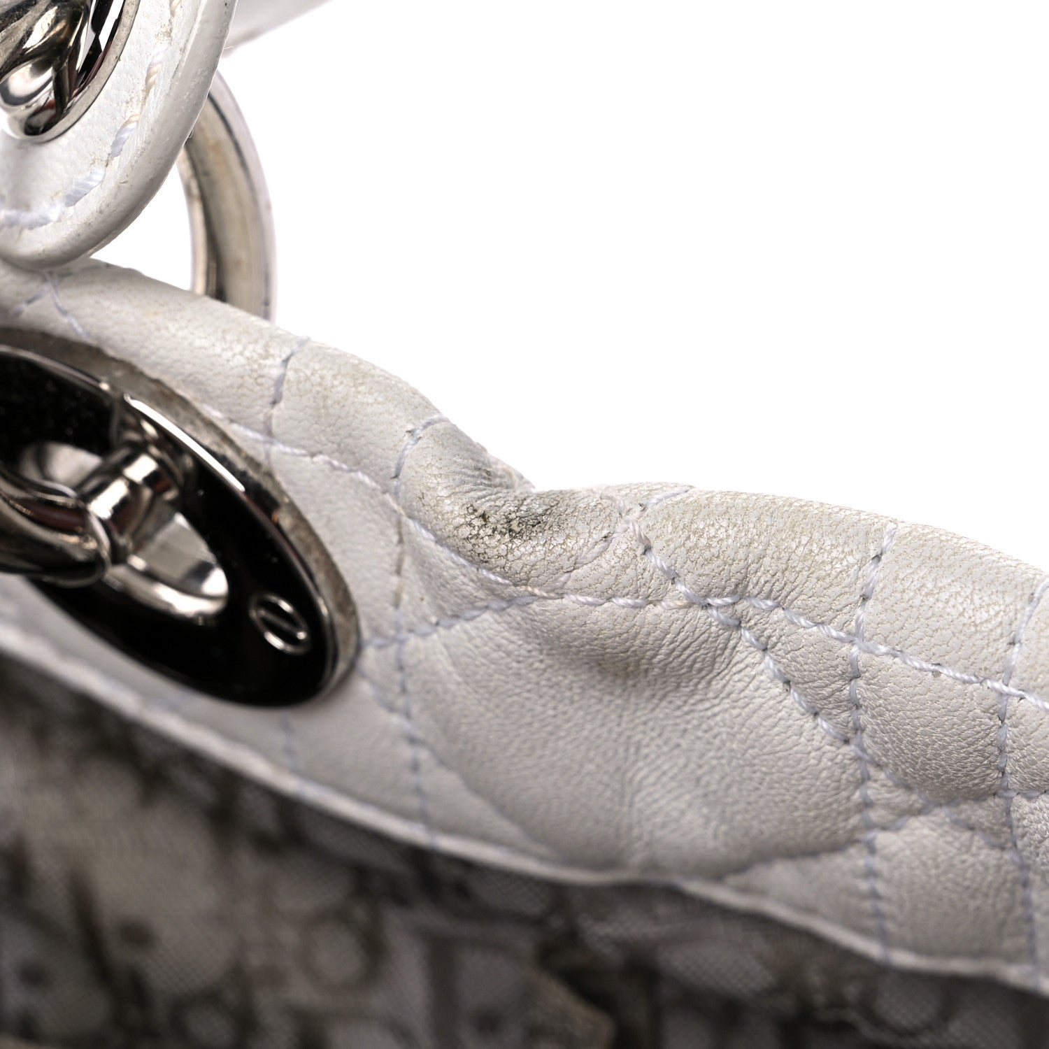 Christian Dior Lambskin Cannage Small Soft Lady Dior White 11 of 25