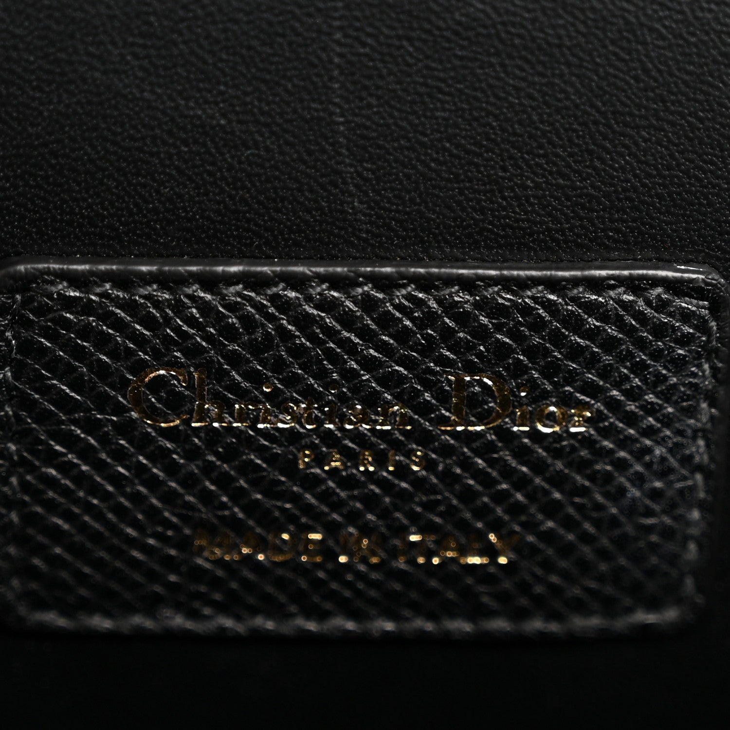 Christian Dior Grained Calfskin Large St. Honore Tote Black 10 of 14