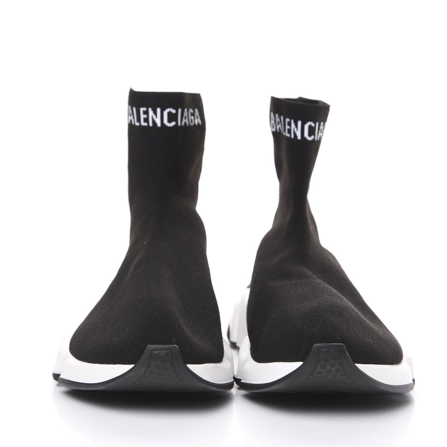 Neoprene Knit Mens Hi Speed Sneakers 41 Black White