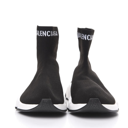 Balenciaga Neoprene Knit Mens Hi Speed Sneakers 41 Black White 2 of 7