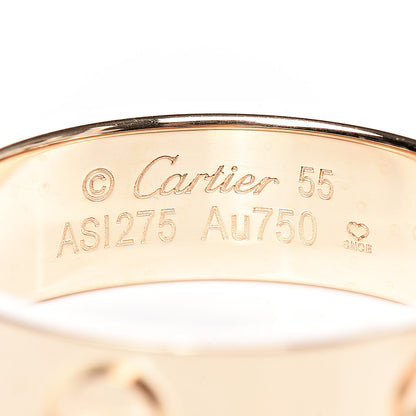 Cartier 18K Yellow Gold 5.5mm LOVE Ring 55 7.25 4 of 5